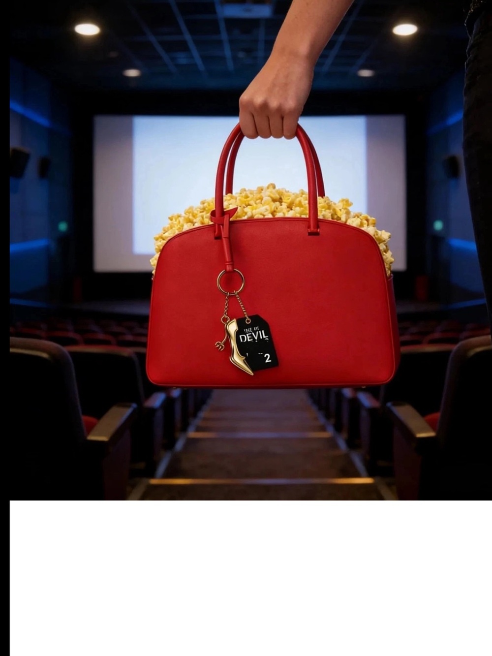 Prada Movie Red Dome Tote - Picture 3 of 6